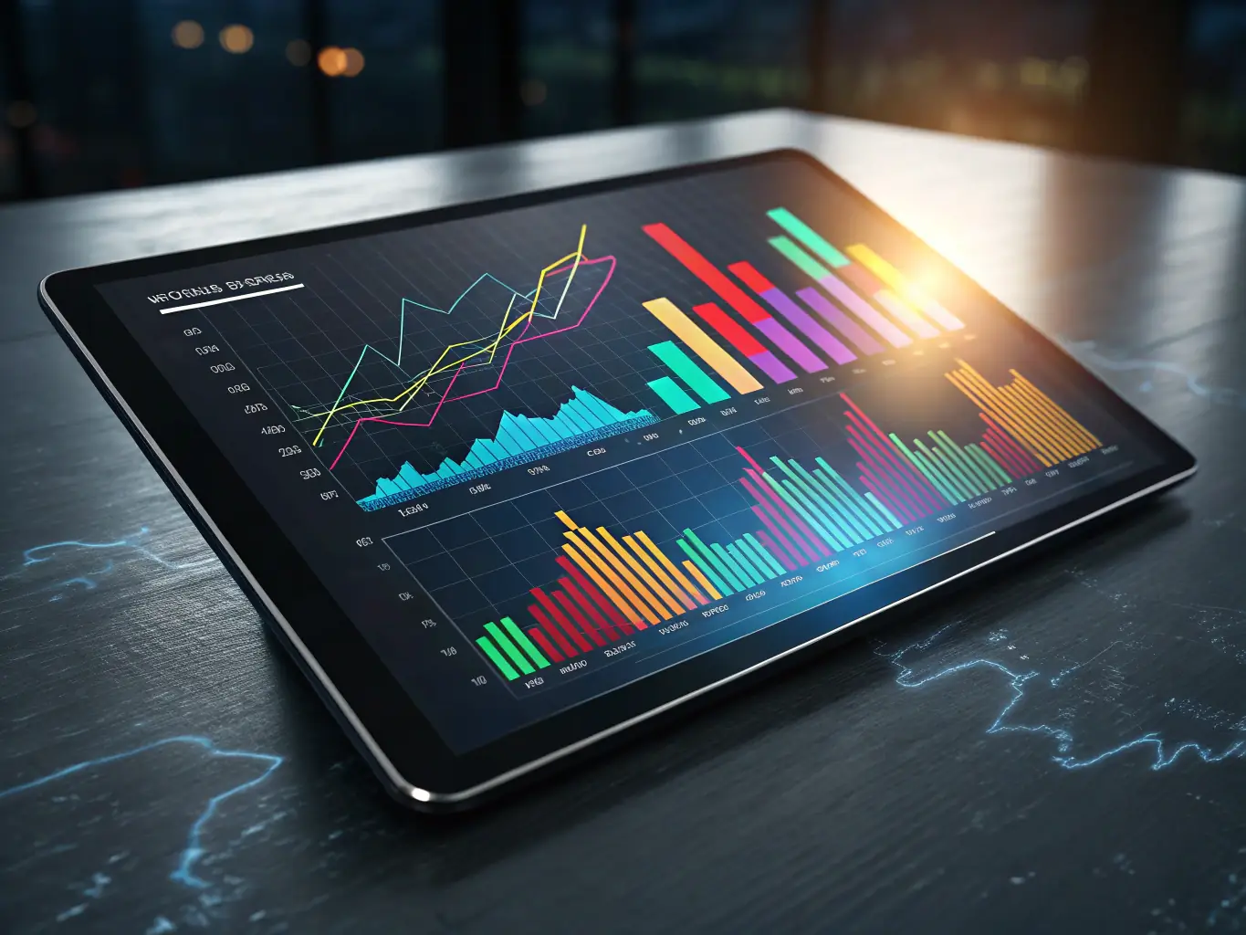 An image showing a diverse investment portfolio chart with upward trending graphs, symbolizing growth and strategic investment. The image should convey professionalism and financial expertise.